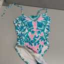 La Blanca Women's One Piece Swimsuit Lingerie Tummy Control Bathing Suit (10, Multi//Opulent Palm)