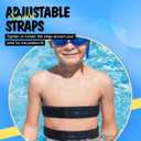 Swimming Shark Fins, EVA Back Float Safety Swimming Trainer with Adjustable Belts, Swim Floaties for Sport Pool Lesson, Small