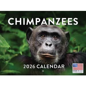 Chimpanzee Calendar 2026 Monthly Wall Calender 12 Month Chimpanzees Gifts For Chim Lovers For Woman Man| American Made In The USA