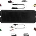 Sunway Solar Panel Car Battery Trickle Charger & Maintainer 5W 12V Solar Power Charger kit Portable Waterproof for Automotive RV Marine Boat Truck Motorcycle Trailer Tractor Powersports Snowmobiles