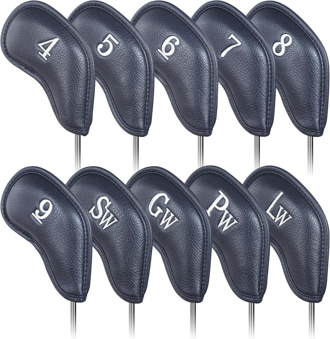 Craftsman Golf Magnetic Iron Headcovers Protective Cover with Large No. Customize Name