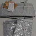 PUTSKA Nursery Storage Basket - Baby Diaper Caddy Organizer for Diaper Station, Newborn Essentials, Baby Shower Gifts and Registry Must-Haves for Boy or Girl (Large, Grey)