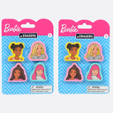 Barbie 4 Erasers 5pack