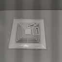Bathroom Vent Cover,Bathroom Exhaust Fan Cover with Springs Replacement,Bathroom Ceiling Fan Grille Cover, for Square Ceiling or Wall-Mount Exhaust Fan(9inch)