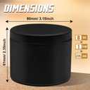24-Pack 8oz Candle Tins with Lids, Metal Candle Jars for Candle Making, Bulk Empty Containers for Beginners & DIY Storage -Black