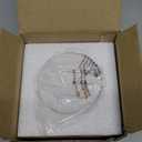 COLLECTIVE HOME - Ceramic Jewelry Box, Elegant Embossed Jewelry Holder, Trinket Organizer with Gold Monogram Lid, Storage for Ring Necklace Bracelet Earrings, Rings and Accessories (d)