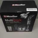 Mueller Multistick 800W 4-in-1 Immersion Blender Handheld, 12 Speed Hand Mixer - Turbo Boost, Heaviest Duty Copper Motor, Titanium Blades Hand Blender, Milk Frother Wand, Whisk, Beaker, Chopper, Grey