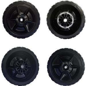 4 Pack Lawn Mower Wheels, Compatible With Honda HRN216 HRN216VKA HRN216VKA, HRN216VKAA Walk Behind Lawn Mower, 2 Rear Wheels 42710-VR8-N00ZA, 2 Front Drive Wheels 44710-VR8-N00ZA