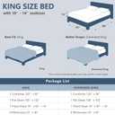 CozyLux King Size Comforter Set Beige, 7 Pieces Bed in a Bag, Beige Comforter King Size, All Season Bedding Sets with Stitch Quilted Comforter, Flat Sheet, Fitted Sheet, Pillowcases