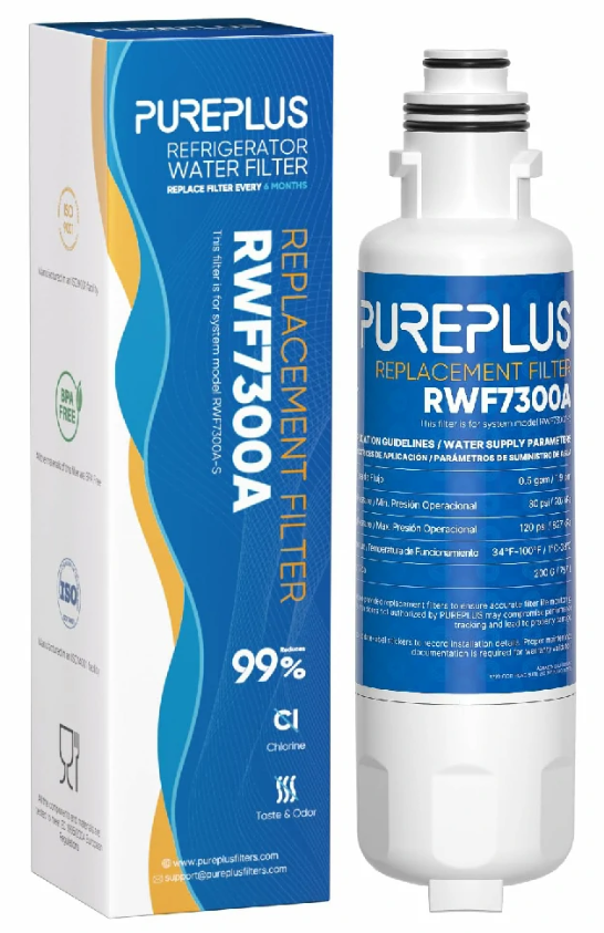PUREPLUS Hisense Refrigerator Water Filter For HX2019FR-A 2Pack