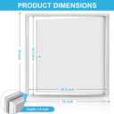 Access Panel for Drywall, 18 x 22 inch with Lock and Key, for Ceiling, Electrical Conduits, Heavy Duty Metal Steel Access Door (White)