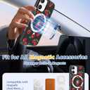 Toycamp for iPhone 16 Case Compatible with Magsafe - Cute Design 360 Magnetic Ring Holder Stand Kickstand Funny Cherry Girly Pretty Fashion TPU Phone Covers for Women Tenn Girls