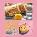 Travel Lint Roller Mini, Cute Bear Resuable Lint Rollers for Pet Hair Extra Sticky, Washable Cat Dog Hair Remover for Cloth, Car, Furniture (White)