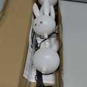 Solar Bunny Stake Lights for Easter Decorations - Set of 3PCS Easter Gifts Decor with Cute Rabbit Lights,Unique Housewarming Outside Gifts,Waterproof Solar Garden Lights for Yard/Lawn/Birthday Decor