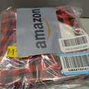 Aneco 12 Pack Christmas Cookie Boxes with Window Red and Black Plaid Holiday Treat Boxes Paper Food Boxes Xmas Gift Bags Cake Candy for Gift Giving Bakery Packaging Containers