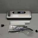 Vacuum Sealer Machine with AirLock ProSeal System, 10-in-1 Vacuum Sealer for Food, Dry & Moist Modes, Compact Design, Built-in Cutter & Roll Storage, Stainless Steel