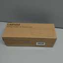 Sponge Holder for Kitchen Sink, Large Sink Caddy Durable Anti-Rust PET, Removable Rack & Rounds Corners, Kitchen Sink Organizer for Counter Bathroom Vanity (Black)