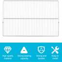 240360908 Refrigerator Wire Shelf 25 3/7 X 16 1/2 Inch Compatible with Frigidaire, Kenmore, Foreverpro 240360901, 240360905, 3189137, AP5805565, EAP9492365 (1 Pack)