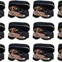 Amazon Basics 1" x 15ft Ratchet Tie Downs, 500 lbs Load Cap, 1500 lbs Break Strength, Black, 12-Pack