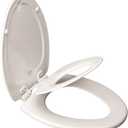 Bemis 1483SLOW 000 Nextstep Wood Elongated Slow-Close Toilet Seat, one-size, White