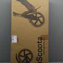 LaScoota Foldable Adult Scooter - Also Great as a Scooter for Kids Ages 8-12 & Teenagers 11-15 - Big 200mm Wheels - Kick Scooters with Shock Absorption - Great Gift - Up to 105kg (Black)