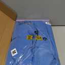 Women Blue Princess Dress Adult Halloween Costume with bow headband and stockings Fairytale Party Costume (X-Small)