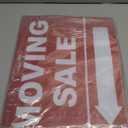 3 Pack Moving Sale Sign Kit 12 x 16 Inch Double Sided Yard Sale Signs with Stakes Corrugated Plastic Estate Sale Signs with Directional Arrows for Real Estate Agents Supplies (Red)