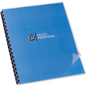 GBC 2000041 Clear View Presentation Binding System Cover, 11 x 8-1/2, Clear (Box of 100)