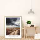 canvas wall art Oak Walking Path framed Wall Art - 8x10-inch frame artwork wall decor, Unknown Journey Earth Road Printed Wall decoration Living Room, bedroom, Office Gallery Gift Set 1 (abstract)