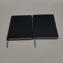 Markings by C.R. Gibson MJ3-4791 Genuine Bonded Leather Journal, By Markings, Smyth Sewn Binding, 192 Ivory Colored Ruled Pages, Pocket On Inside Back Cover, Measures " - 7,5''x10", Black, 2 PCS