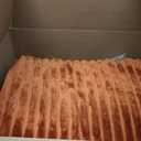 Geniospin Throw Blanket for Couch, Bed, Sofa  280GSM Super Soft Lightweight Blanket with Stripe, 3D Ribbed Jacquard Blanket, Plush Fuzzy Cozy Throws, Warm and Breathable (Burnt Orange, 50x60 inches)