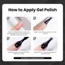 Beetles Black Gel Nail Polish Kit with U V Light, 5 Pcs Gel Polish Kit with Base & Top Coat and Nail File for Beginners Soak Off Black DIY Art Set Manicure Gifts for Women Teen Girls (0 - 1 Color-Black)