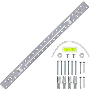 W11025649 AP6245752 W10440498 Microwave Mounting Plate Bracket Kit Replacement for Whirlpool Kitchen-Aid Amana Maytag Microwave Mounting Kit with Column Level & Hardware Screws Replaces PS12074431