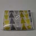 VOGOL Modern Style Curtains 84 Inches Length, Yellow Triangle Jacquard Privacy Protection Decorative Window Treatments, 2 Panels Light Filtering Drapes for Dining Room, 52 x 84