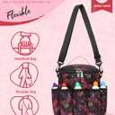 Bingo Bags with Pockets for Bingo Daubers Dabbers Dobbers Dotters Bingo Bag for Women Lady Bingo Casino Game Accessories Bingo Dauber Bag for Bingo Lovers Players Juego de Loteria Bingo Casino Items