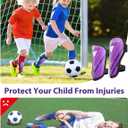 Shin Guards Soccer Kids Youth, CE Certified Airsfish Shin Guard Protection Gear for 2-18 Years Old Boys Girls Teenagers High Impact Resistant Breathable Comfortable 1 Pair 4 Sizes, Size XXS