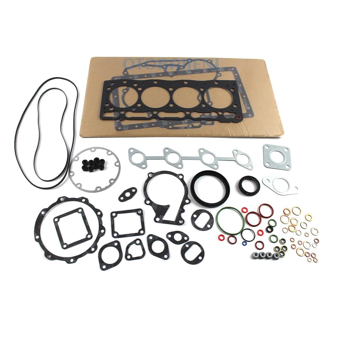 V1305 Engine Gasket Kit Full Gasket Set with Head Gasket 16271-03310 for Kubota V1305 V1305B V1305T Engine Tractor B2710 F3060 Excavator KX71 KX91-2 Engine Repair Aftermarket Parts