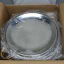 Chafing Dish Buffet Set 4 Pack, 5QT Round Chafing Dishes for Buffet, High Grade Chafers and Buffet Warmers Sets, Stainless Steel Food Warmers for Parties, Weddings, Catering,Gold and Silver