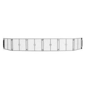 26 in. Superyard 6-Panel Play Yard and Barrier with Wall Mounts