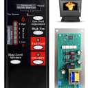 A-E-401 / C-E-401 Control Circuit Board Fit for Breckwell Pellet Stoves 1 RPM Auger Motor Systems, 5-Speed Digital Circuit Board