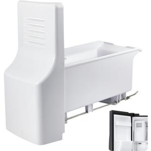 DA97-08223D Ice Bucket Assembly Compatible with Samsung RS25J500DSG RS25J500DSR RS261MDRS RS261MDWP Refrigerator Ice Maker Tray, Replaces DA97-08223A DA97-08223B 2309715 Ice Container