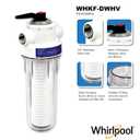 Whirlpool 10 x 2.5 Inch Whole House Water Filtration System WHKF-DWHV, 3/4" Ports, Clear Housing, NSF Certified Water Filter WHKF-GD05 Included