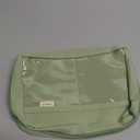 Kawaii Cute Aesthetic Pencil Case - Large Capacity Canvas Pen Pouch Bag (Green) (8.7*5.12*1.18'')