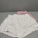 WDIRARA Women's 3 Pack Linen Shorts Elastic Waist Comfy Soft Lounge Shorts, XL