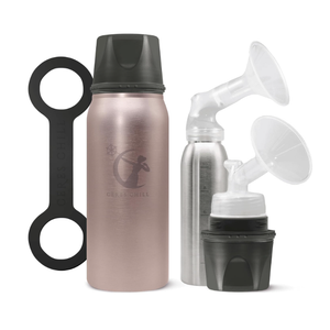 Ceres CHILL OG+ Breastmilk Chiller/Warmer 1238oz Portable Breast Milk Cooler, Two Chilling Options & More Capacity Pump Compatible Container (Moonlighting OG+ (With Freezable Inner Chamber)) Rose Gold (Standard)