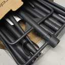 10ft String Light Poles for Soft Surfaces, Light Poles for Outdoor String Light, Perfect for Garden, Backyard, and Patio Lighting Stand for Parties, Wedding - Matte Black Finish - 2 Pack