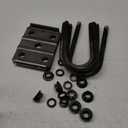 Trailer U Bolt Kit for 3,500 lbs. 2 3/8" Round Trailer Axle 6 1/4" Long 1/2" Diameter, 3" Thread Pitch, for 1 3/4" Spring