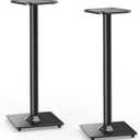 ELIVED Universal Speaker Stand Pair, 31 Inch Height Bookshelf Speaker Stands for Satellite Speaker Large Speaker Up to 22 lbs, Surround Sound Speaker Stand with Cable Management, Black, YD5022