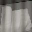 MIULEE 2 Panels Solid Color White Sheer Window Curtains Elegant Window Voile Panels/Draperies/Treatment for Bedroom Living Room (70 X 84 Inches White)