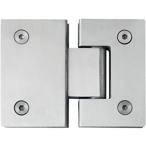 Alise Glass Shower Door Hinges, 180 Degree Shower Door Hinges for Glass Doors,Heavy Duty Stainless Steel Cabinet Hinges,Frameless Shower Doors Hardware Replacement Part,Brushed Nickel (180 Degrees, Brushed Finish)